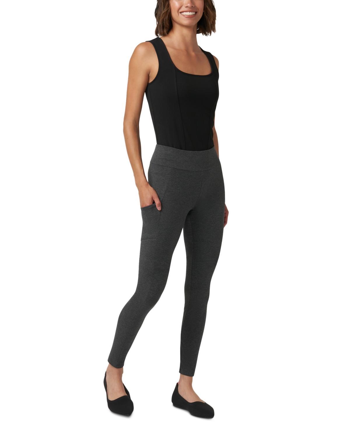 Hue Womens Mid-Rise Tech Pocket Leggings Product Image