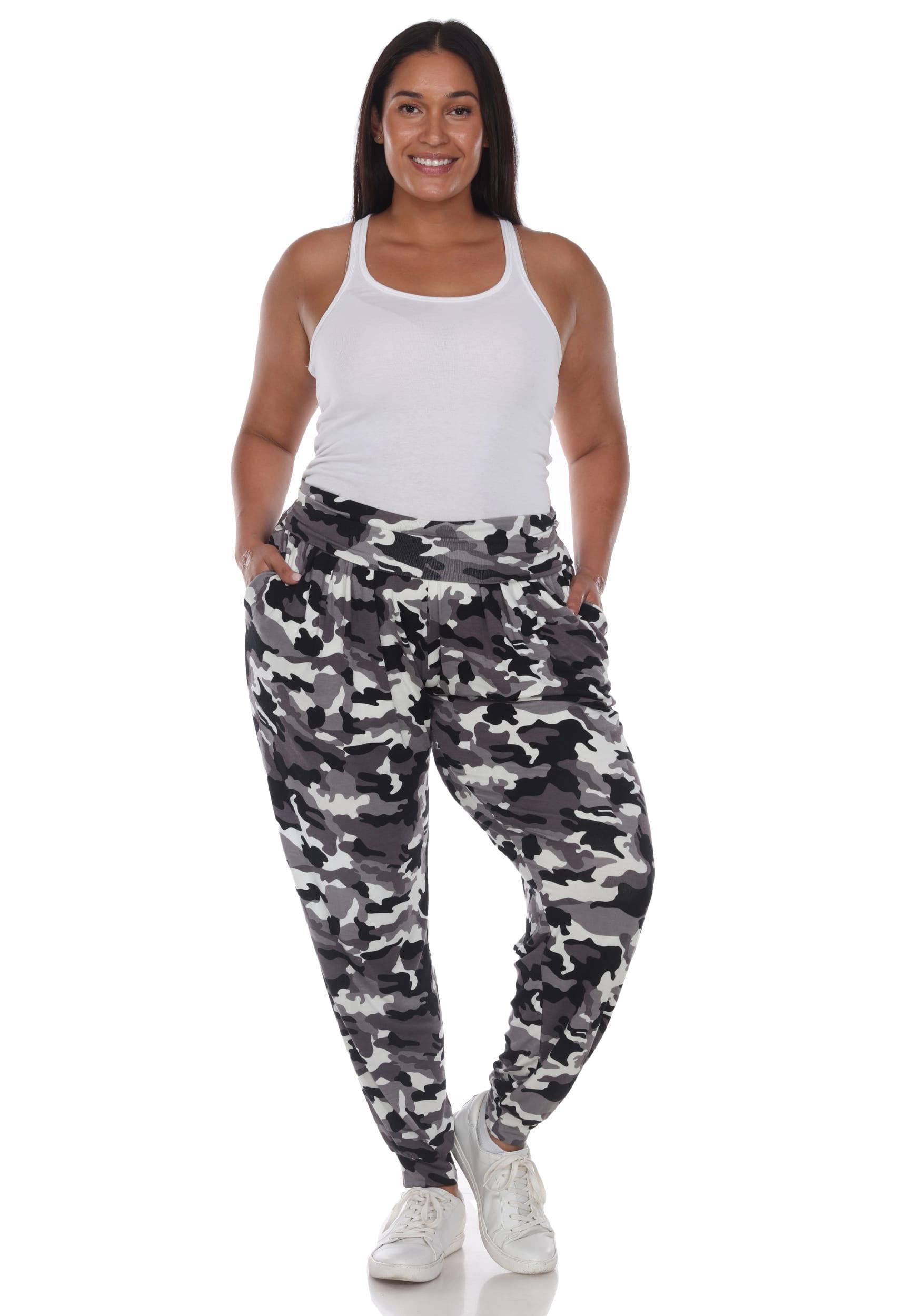 White Mark Plus Size Camo Harem Jogger Product Image