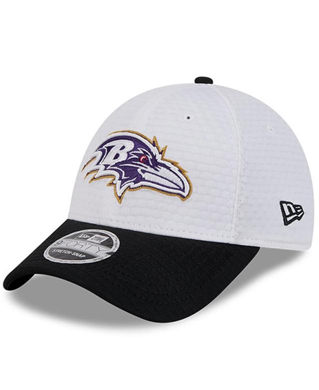 New Era Mens White Baltimore Ravens 2024 Nfl Training Camp 9FORTY Adjustable Hat - White Product Image