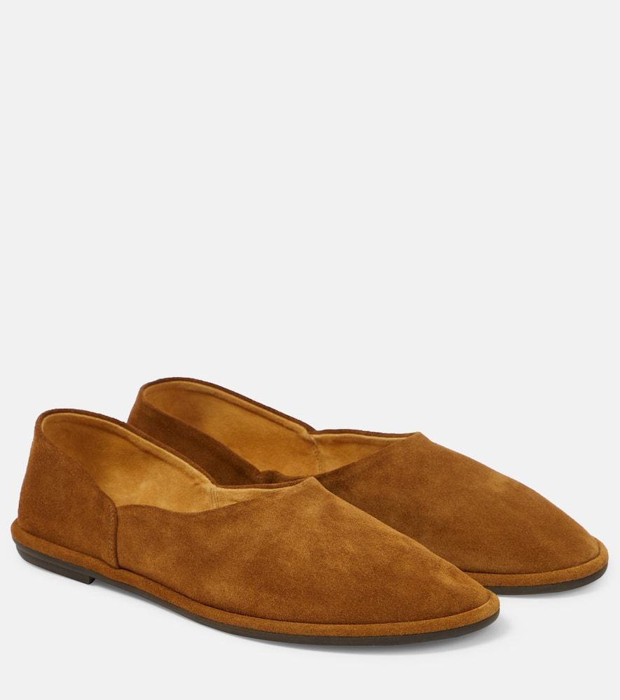 Canal Suede Flats In Bark Product Image