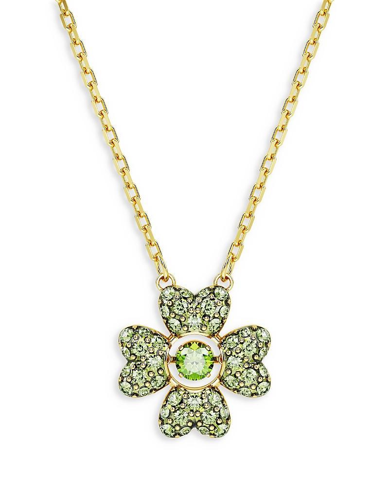 Womens Idyllia Goldtone & Crystal Clover Pendant Necklace Product Image