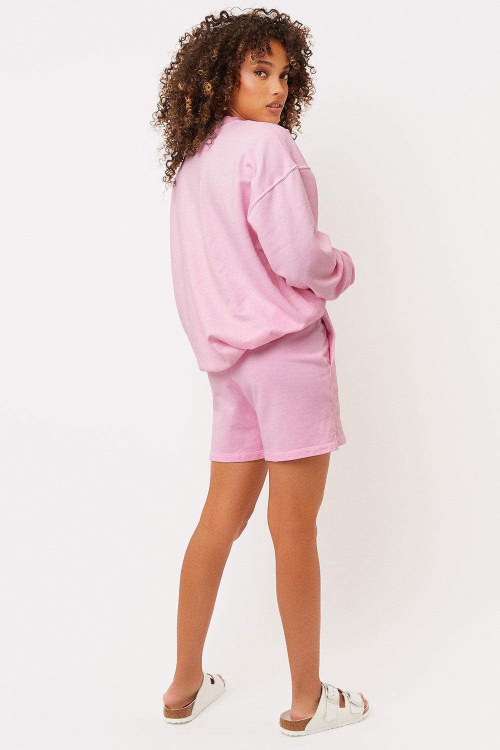 Burl High Waist Sweat Short - Love Pink product image