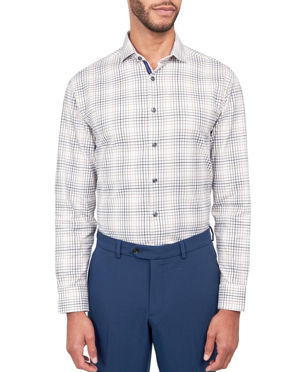 Michelsons of London Mens Dobby Check Shirt Product Image