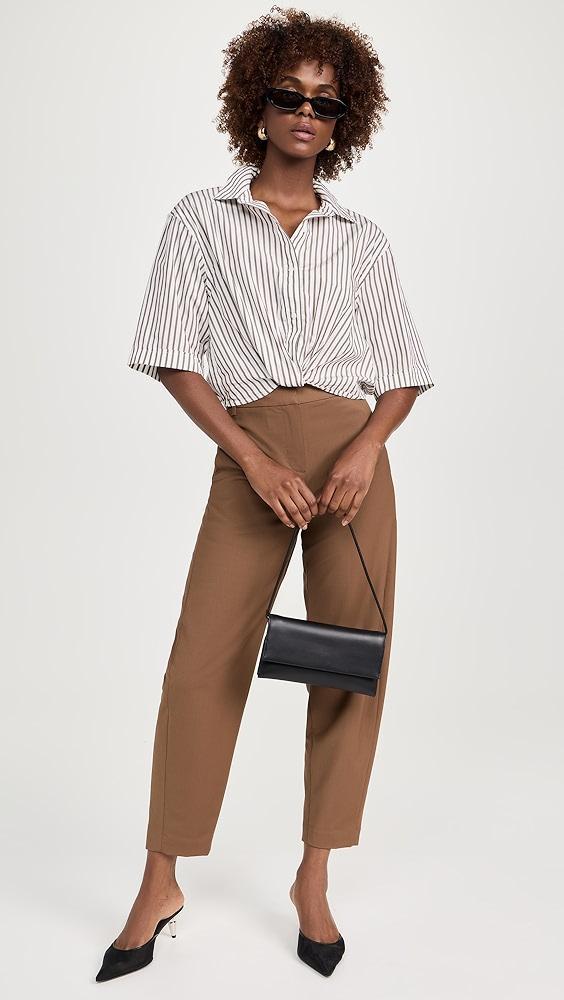 Stateside 80s Poplin Striped Twist Shirt | Shopbop Product Image