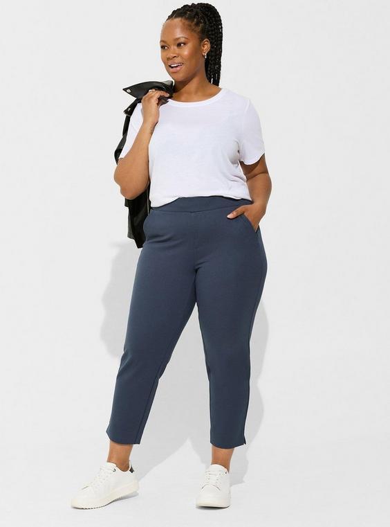 High-Rise TAPERED Pull-On Relaxed Taper Luxe Ponte Pant product image