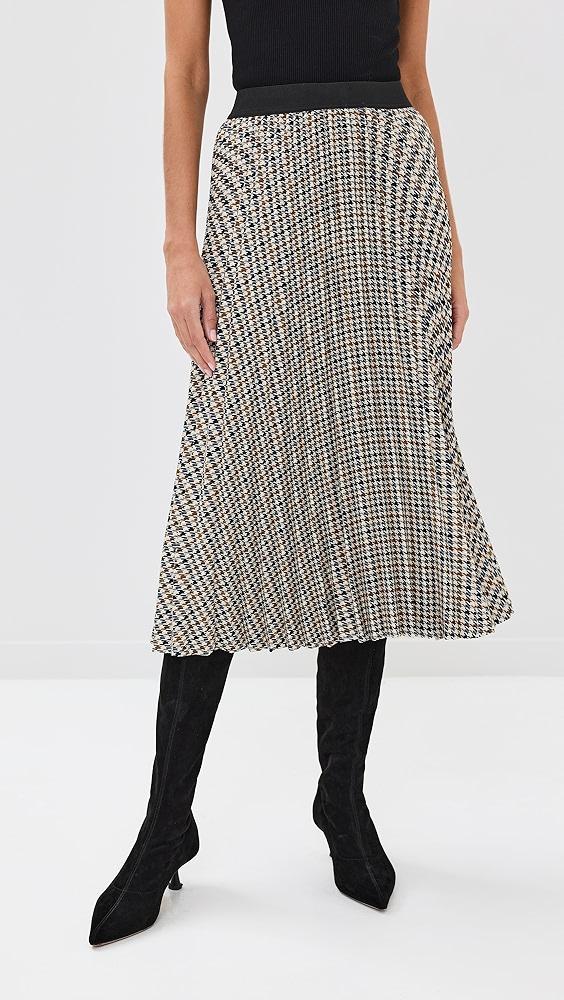 Stella Jean Pied De Poule Pleated Skirt | Shopbop Product Image