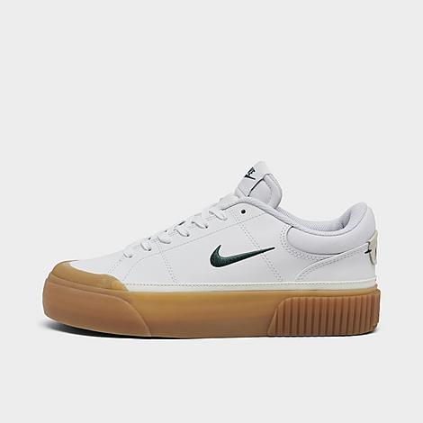 Nike Womens Court Legacy Lift Platform Casual Sneakers from Finish Line - WHITE Product Image