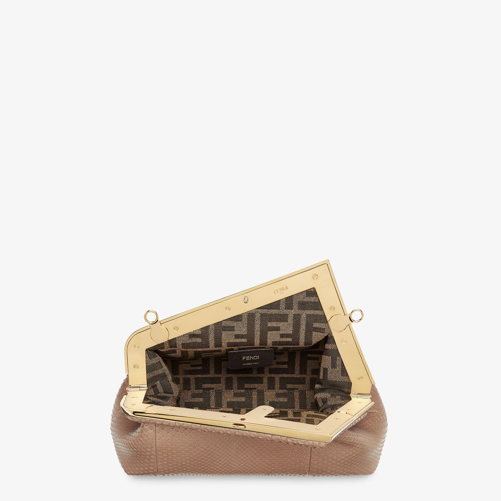 Fendi First SmallBeige python bag Product Image