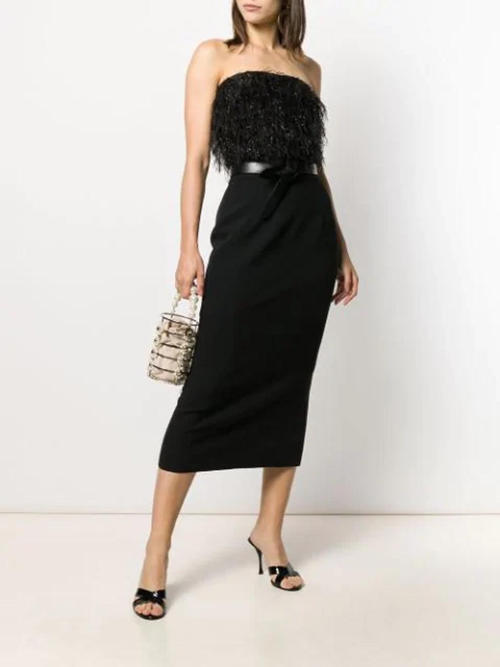 Wool-blend Pencil Skirt In Black Product Image