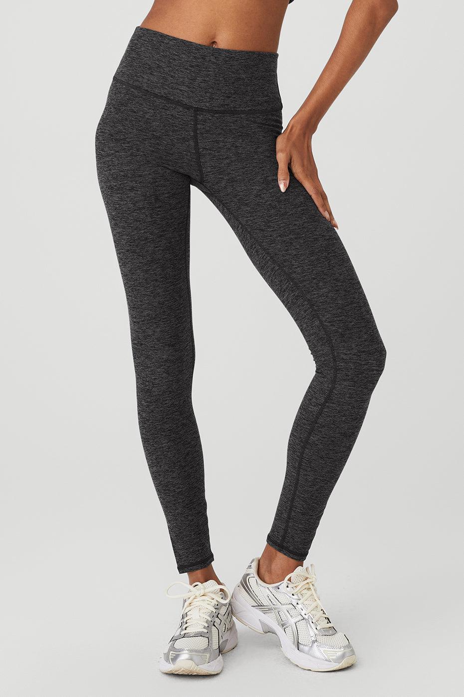 Alosoft High-Waist 7/8 Highlight Legging - Dark Heather Grey Female Product Image