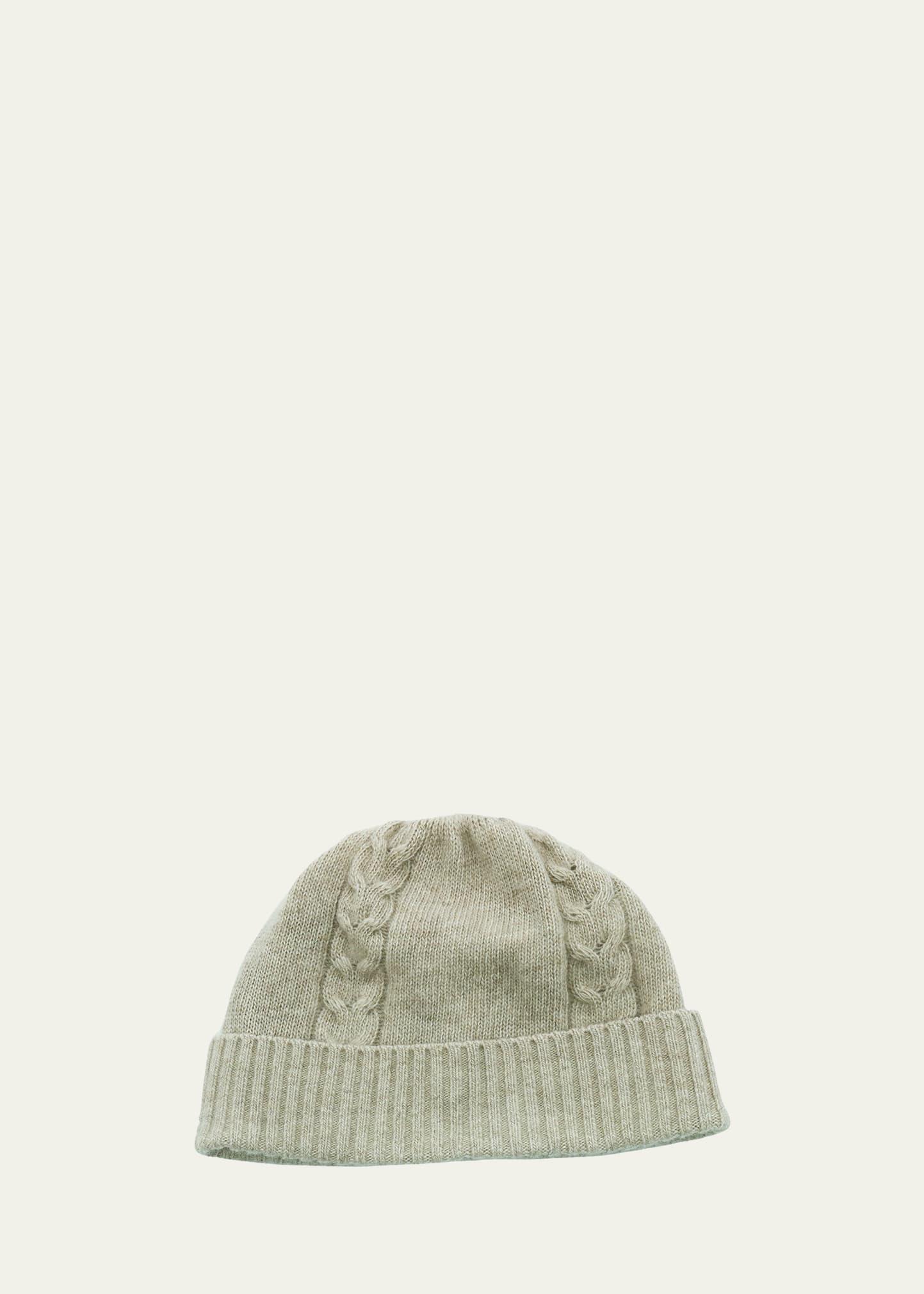 Mens Cable-Knit Beanie Hat Product Image