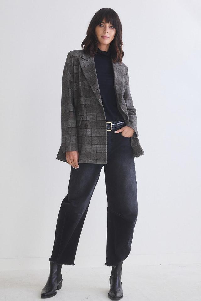 On the Clock Plaid Blazer Product Image