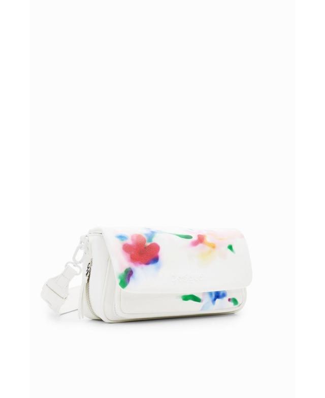 Desigual Womens M watercolour floral crossbody bag Product Image