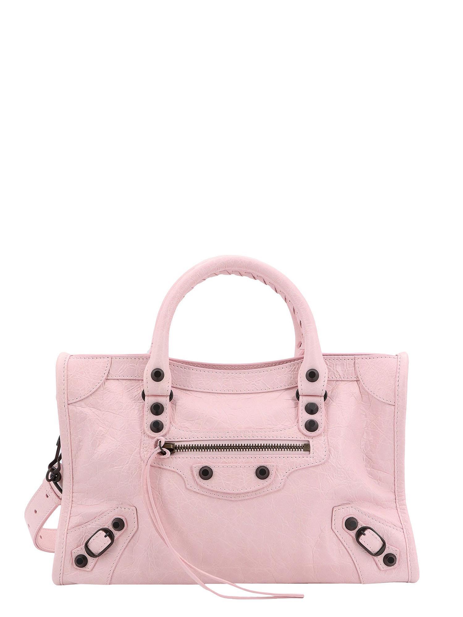 BALENCIAGA Le City Top Handle Bag In Pink Product Image