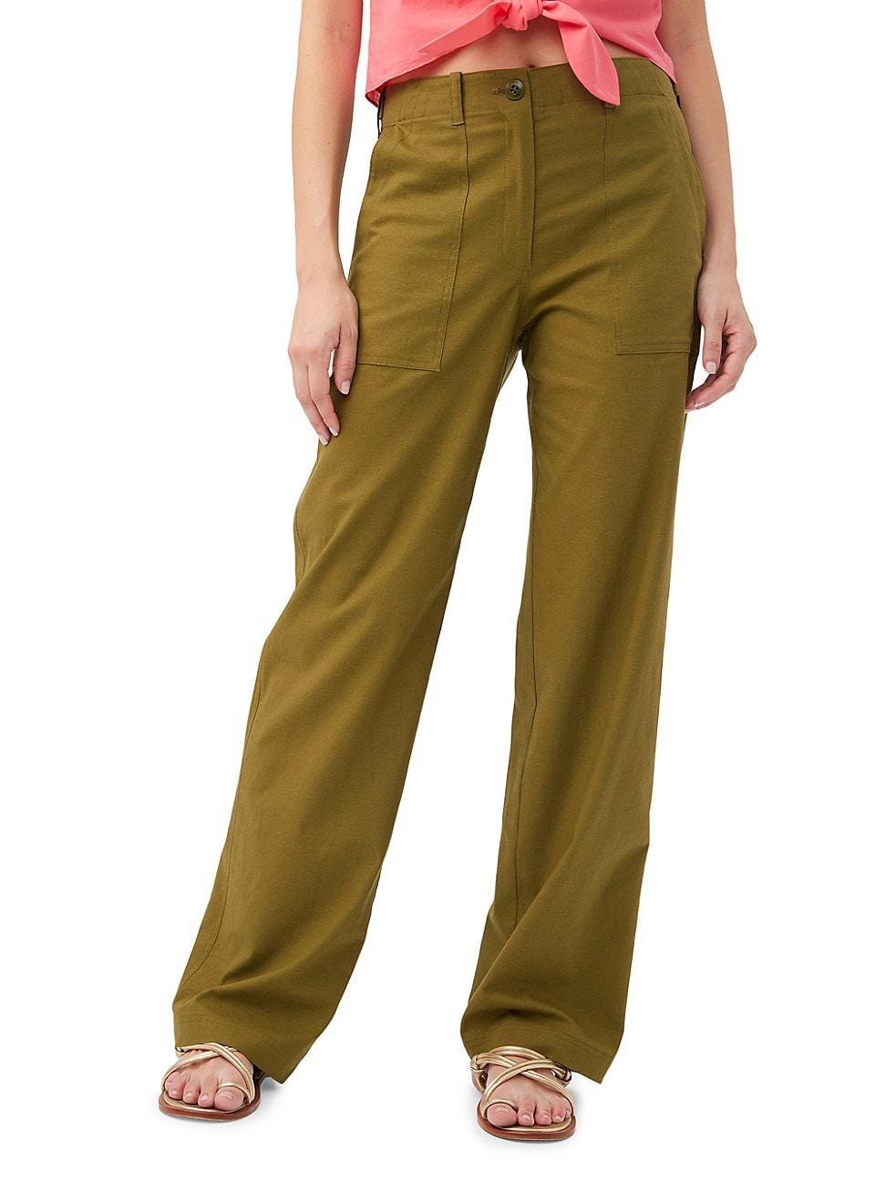 Womens Antonia Relaxed-Fit Linen Pants product image