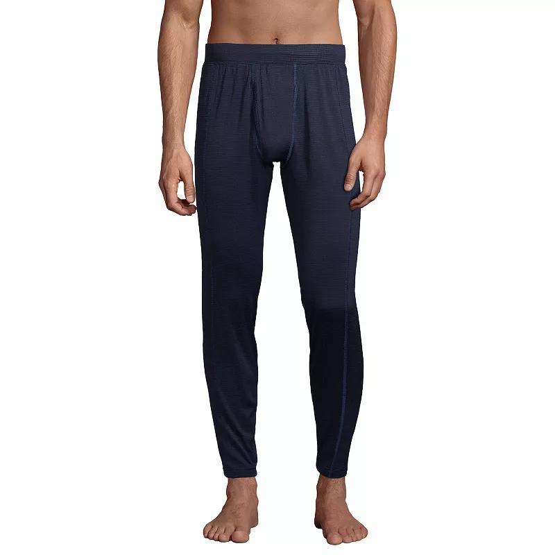 Mens Lands End Expedition Baselayer Pants Light Blue Product Image