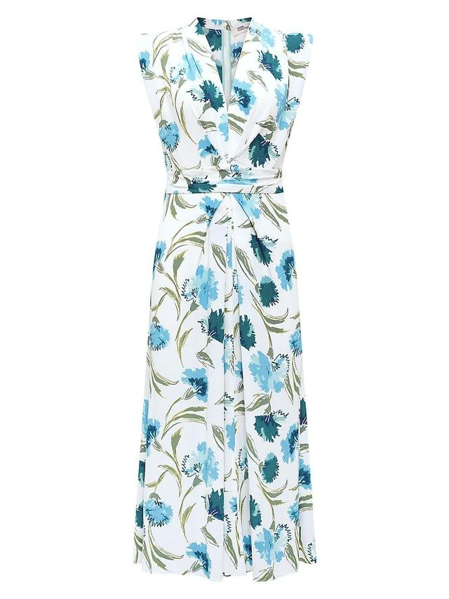 Diane von Furstenberg Livia Floral Sleeveless Dress Product Image