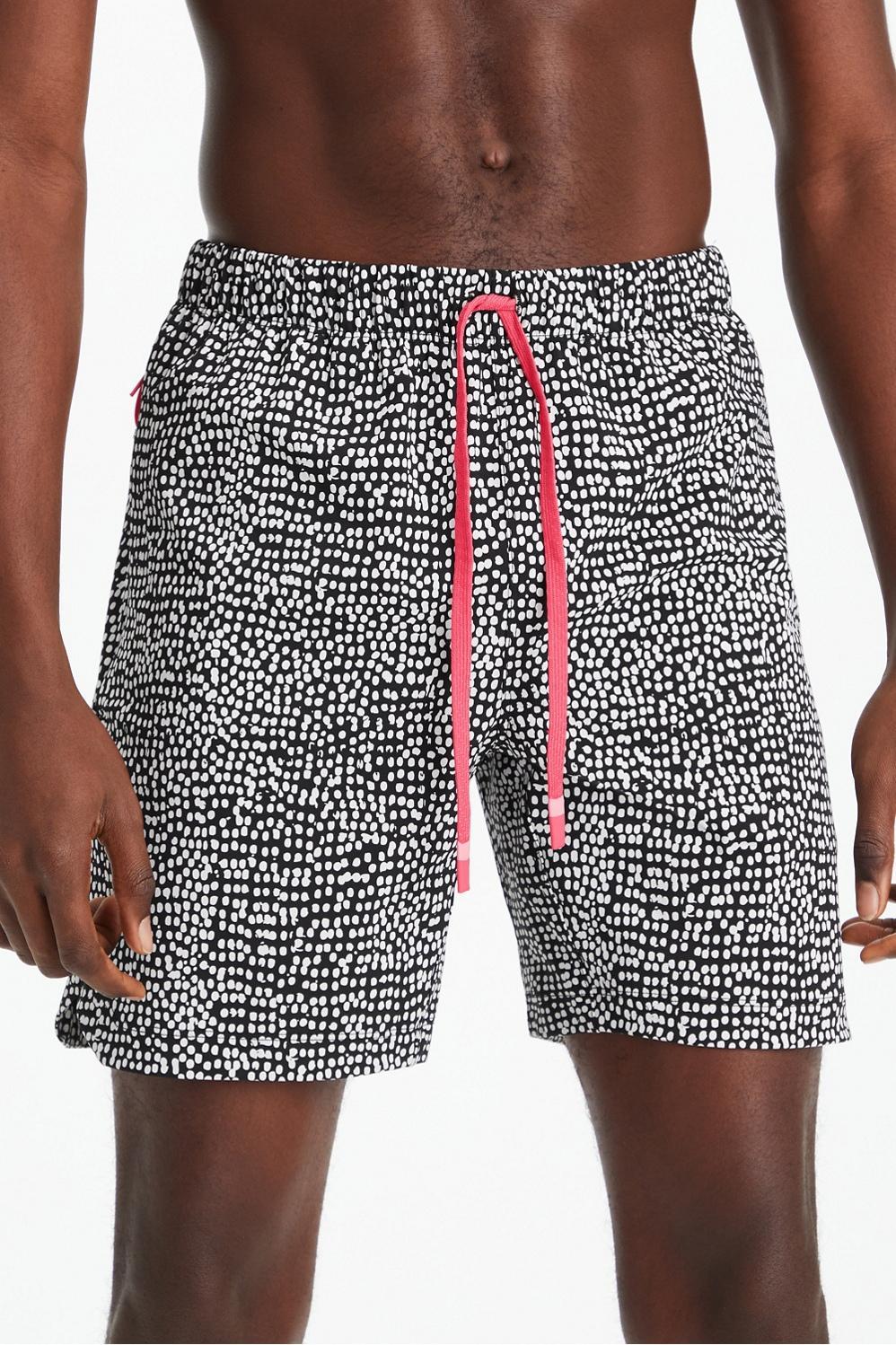 Fabletics Men The One Short male Black Organic Dots Size M Product Image