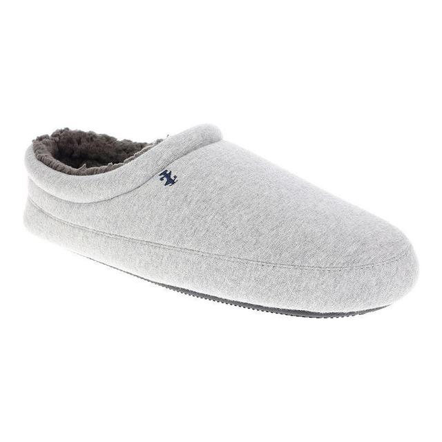 Mens IZOD Jersey Sport Clog Slippers Grey Product Image