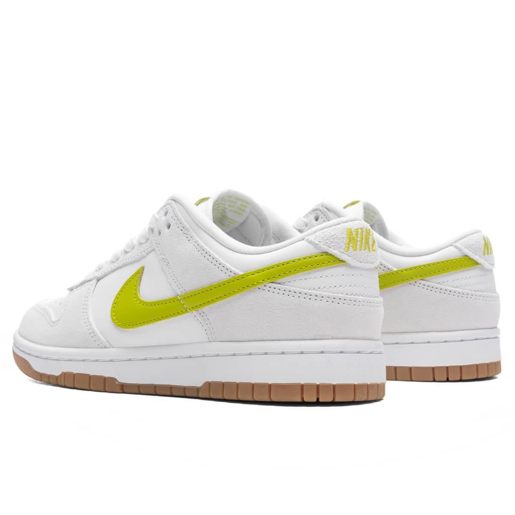 Women's Dunk Low - White/Bright Cactus/Gum Yellow Female Product Image