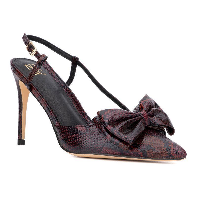 New York & Company Georgina Womens Heels Dark Red Product Image