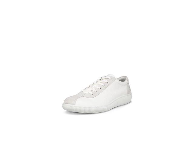 ECCO Soft Zero (White/Shadow White) Men's Shoes Product Image