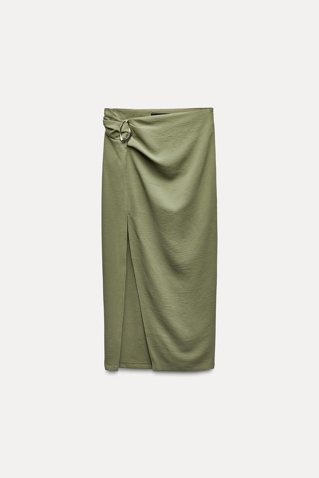 SARONG SKIRT WITH BELT BUCKLE Product Image