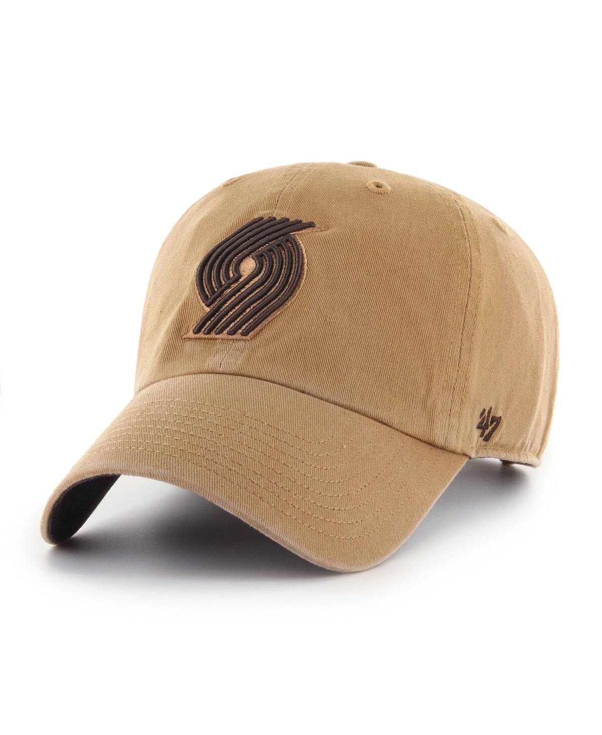 Mens 47 Tan Portland Trail Blazers Ballpark Clean Up Adjustable Hat Product Image