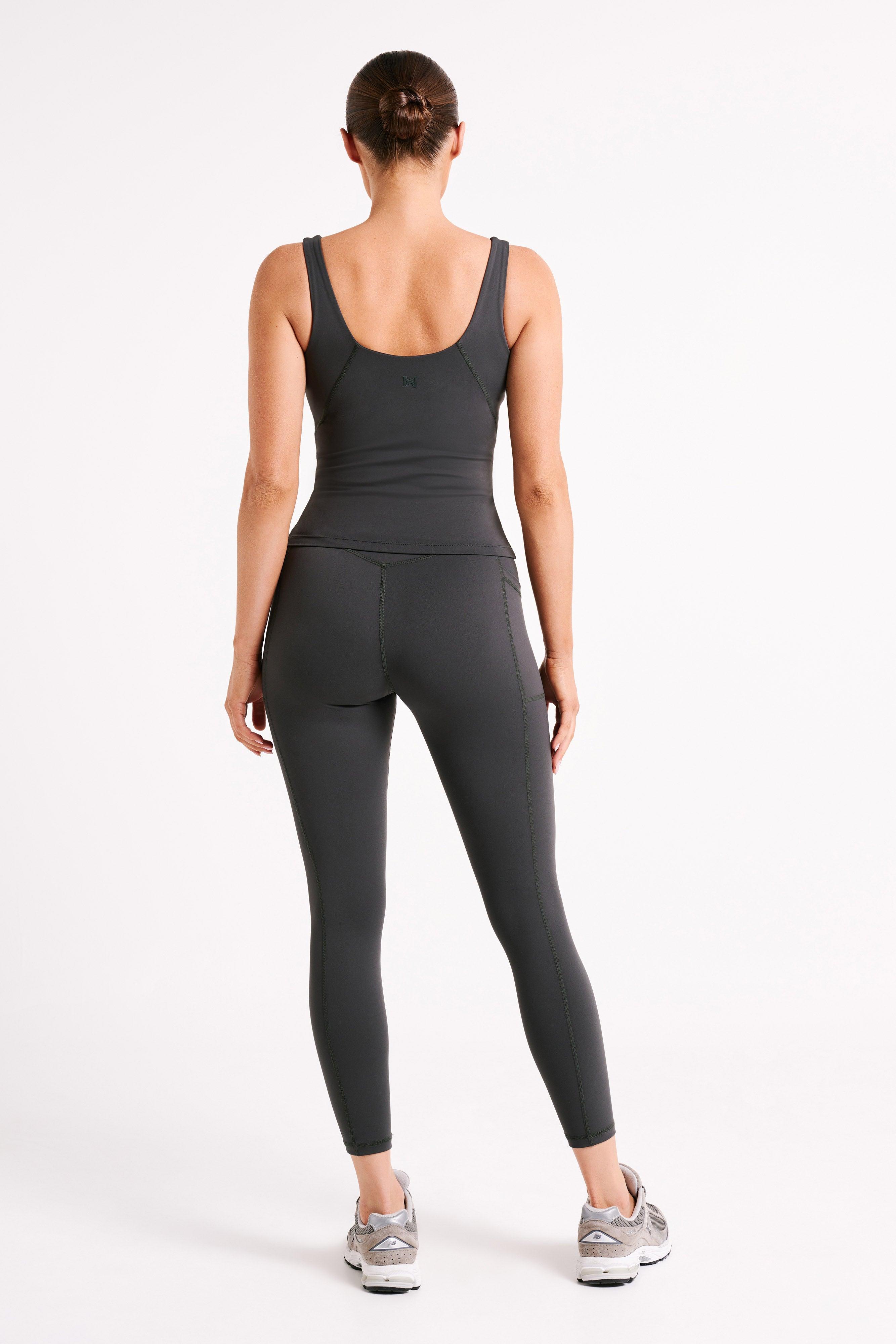 Nadine Yoga Top - Charcoal Product Image