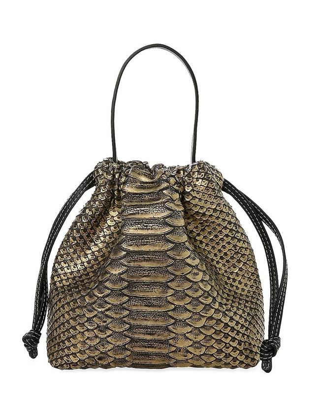 Womens La Rossy Mini Clutch Bag in Python Product Image