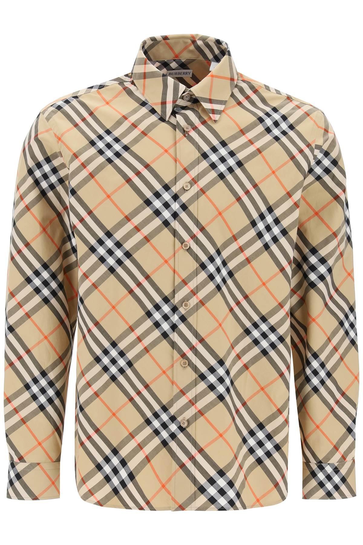 BURBERRY Ered Cotton Long-sleeved Shirt In Animal Print Product Image