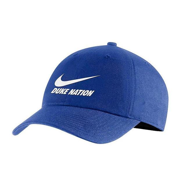 Mens Nike Royal Duke Devils Heritage86 Campus Adjustable Hat Product Image