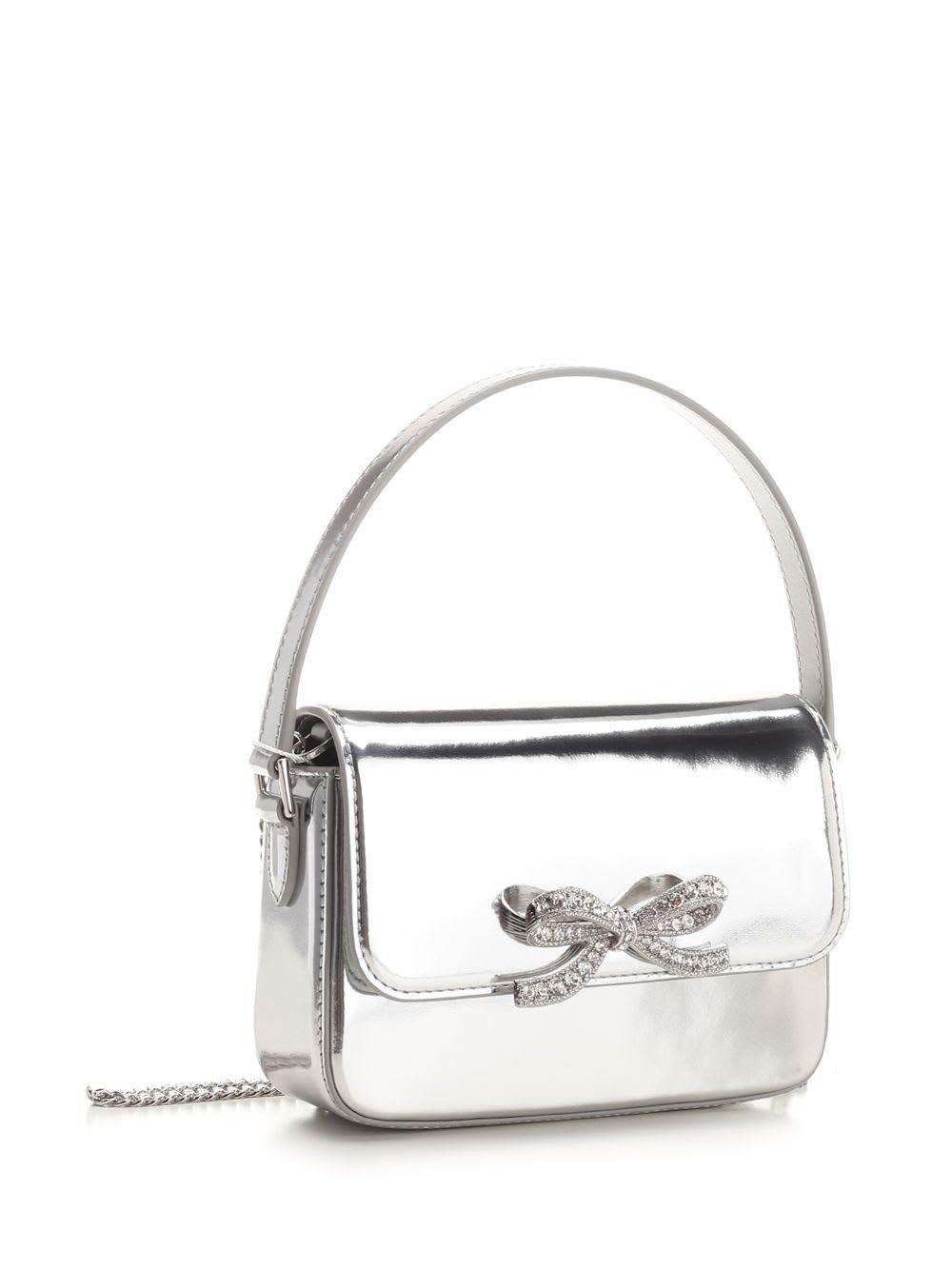 Micro Silver Leather Bag Product Image