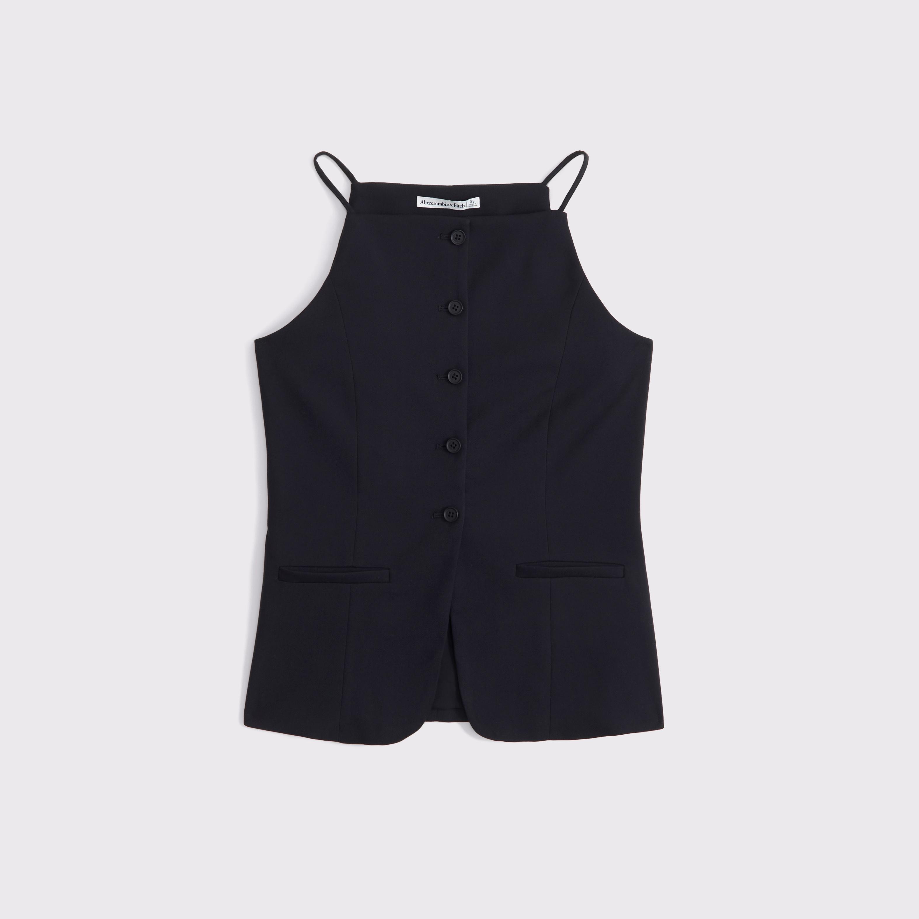 High-Neck Suiting Vest Product Image