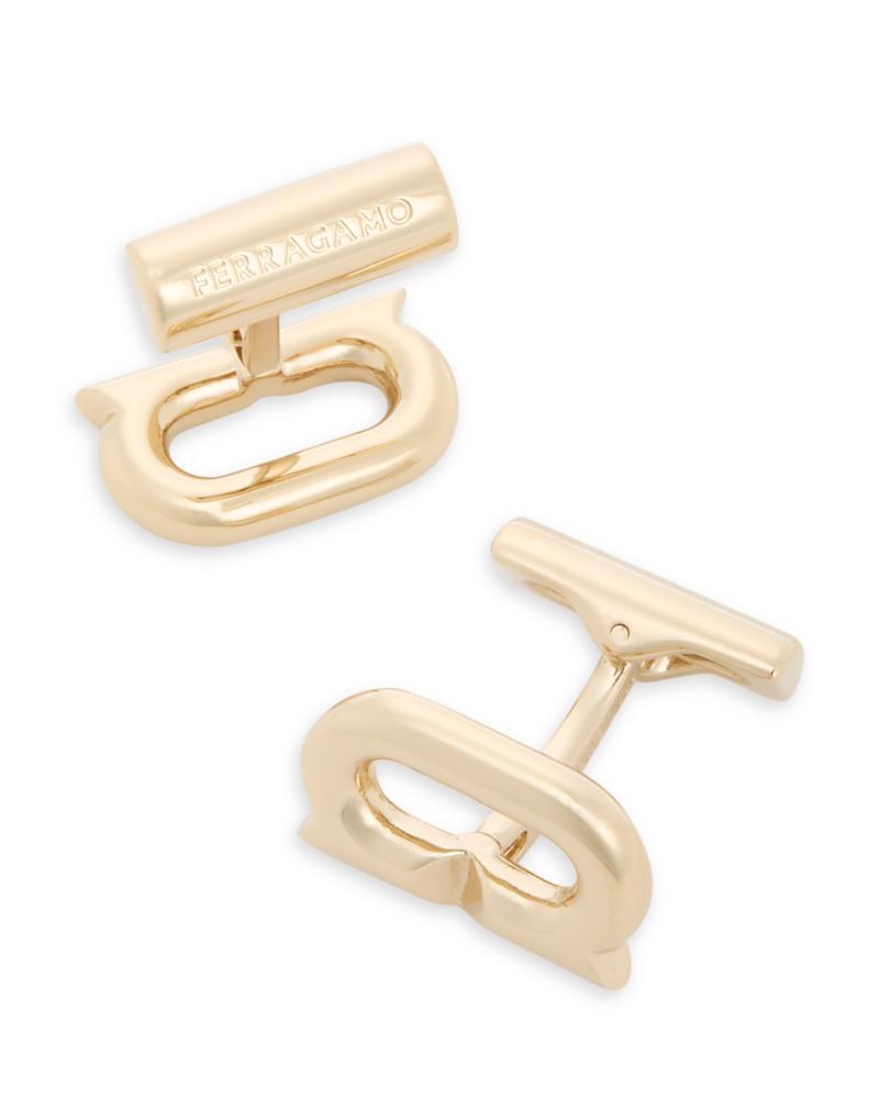 FERRAGAMO Gancio Ellipse Cuff Links Product Image