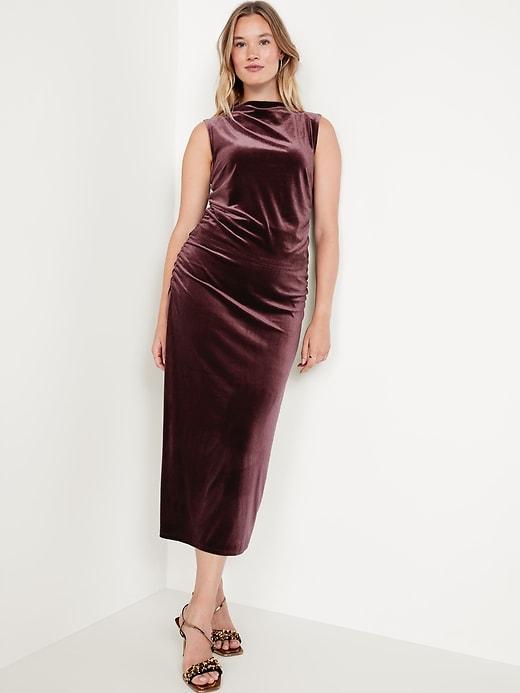 Velvet Maxi Skirt Product Image