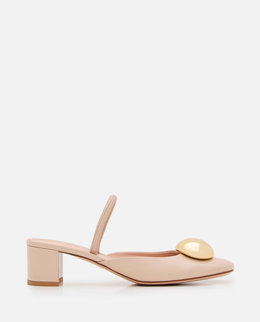 Leather Slingback In Neutro Product Image