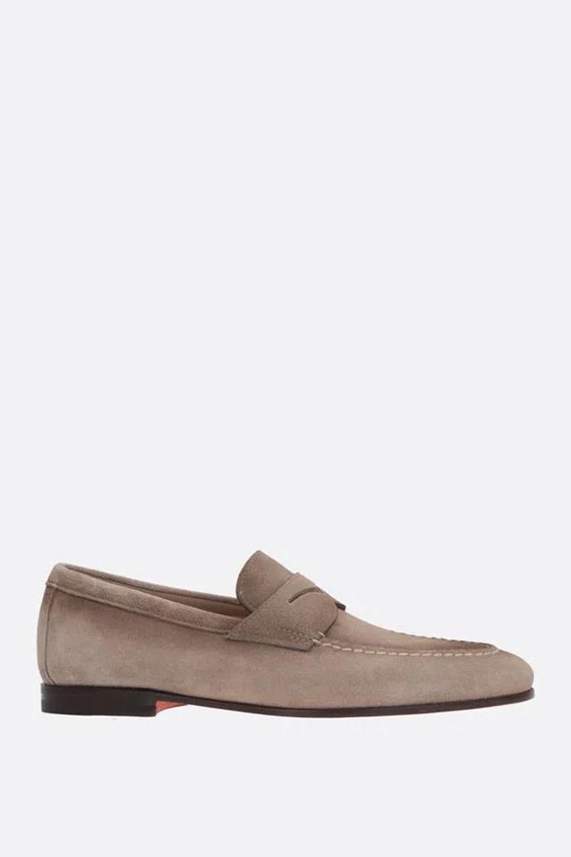 SANTONI Loafers In Beige Product Image