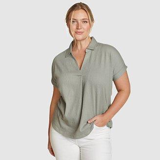 Women's Thistle Textured Collared T-Shirt Product Image