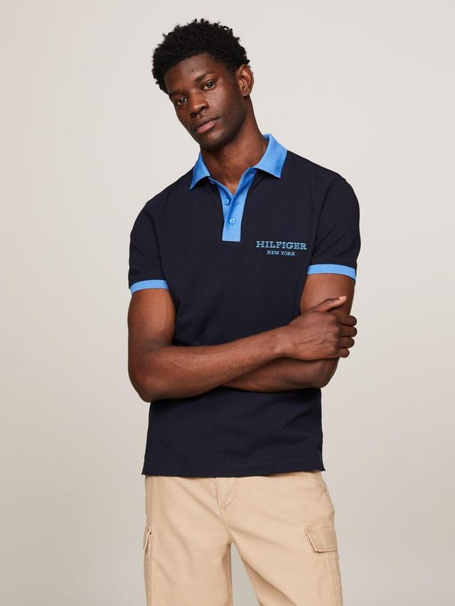 Tommy Hilfiger Men's Regular Fit Monotype Ringer Polo Product Image