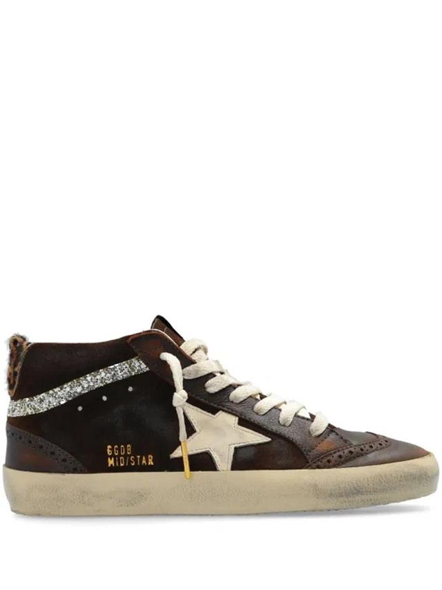 Mid Star Classic Sneakers In Brown Product Image