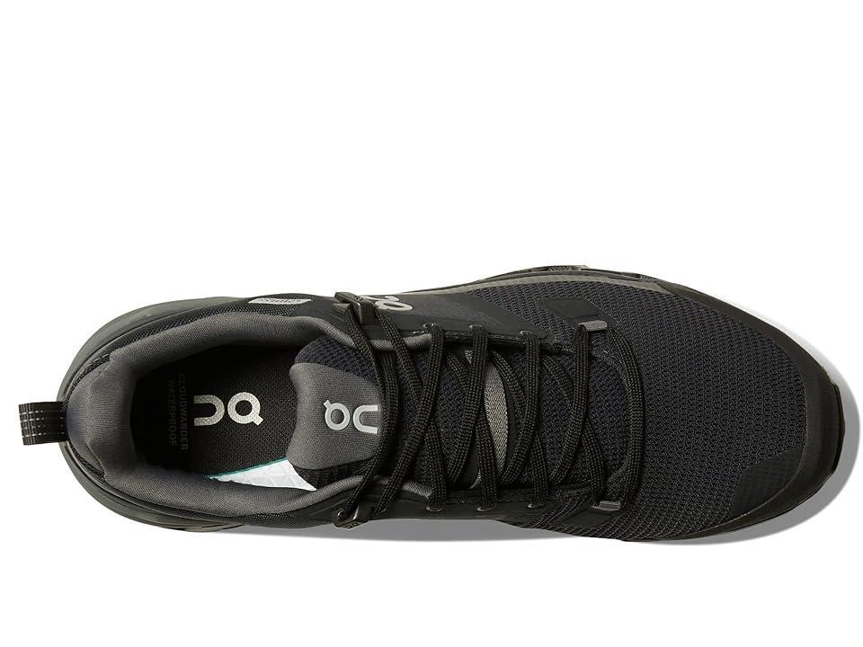 On Men's Cloudwander Waterproof (Black/Eclipse) Men's Shoes Product Image