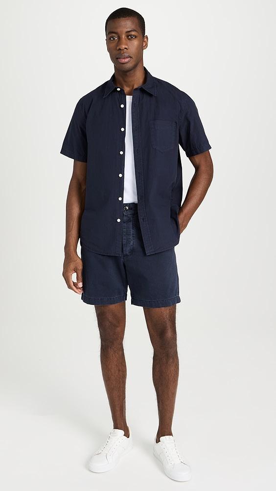 Alex Mill Flat Front Short in Vintage Washed Chinos 6.25" | Shopbop Product Image