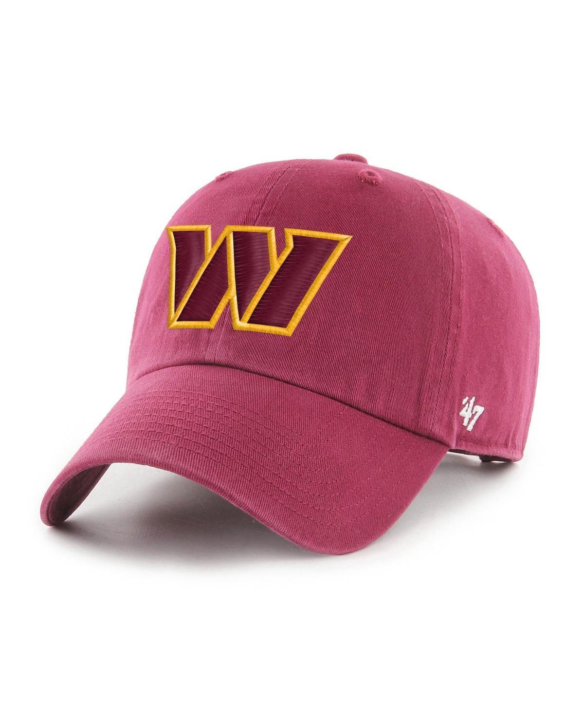 Mens 47 Brand Burgundy Washington Commanders Clean Up Adjustable Hat Product Image