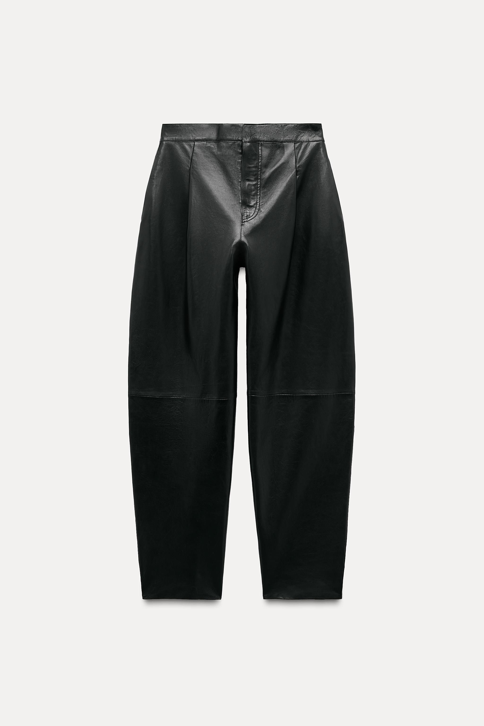 100% LEATHER BALLOON PANTS ZW COLLECTION Product Image