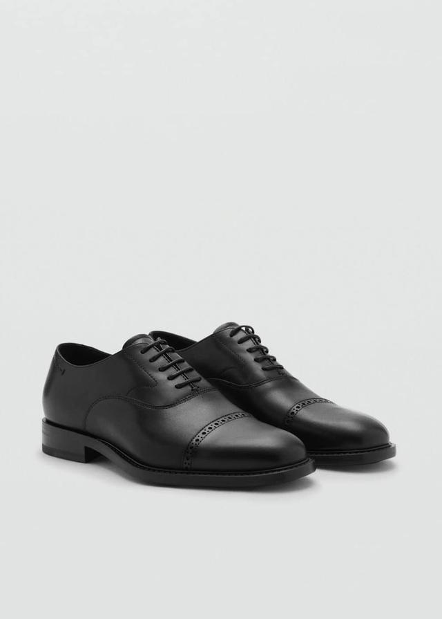 MANGO MAN - Leather suit shoes blackMen Product Image