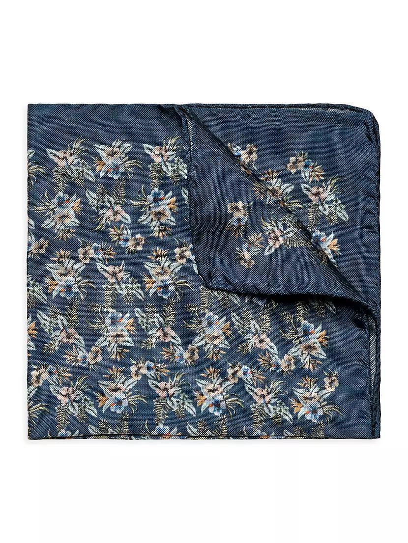 Floral Silk Pocket Square Product Image