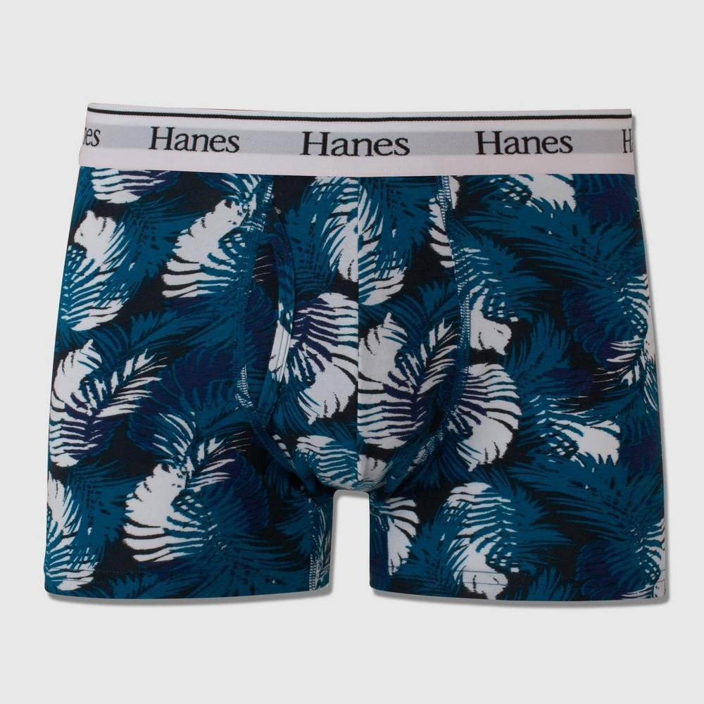 Hanes Originals Premium Mens Trunks - Blue S Product Image