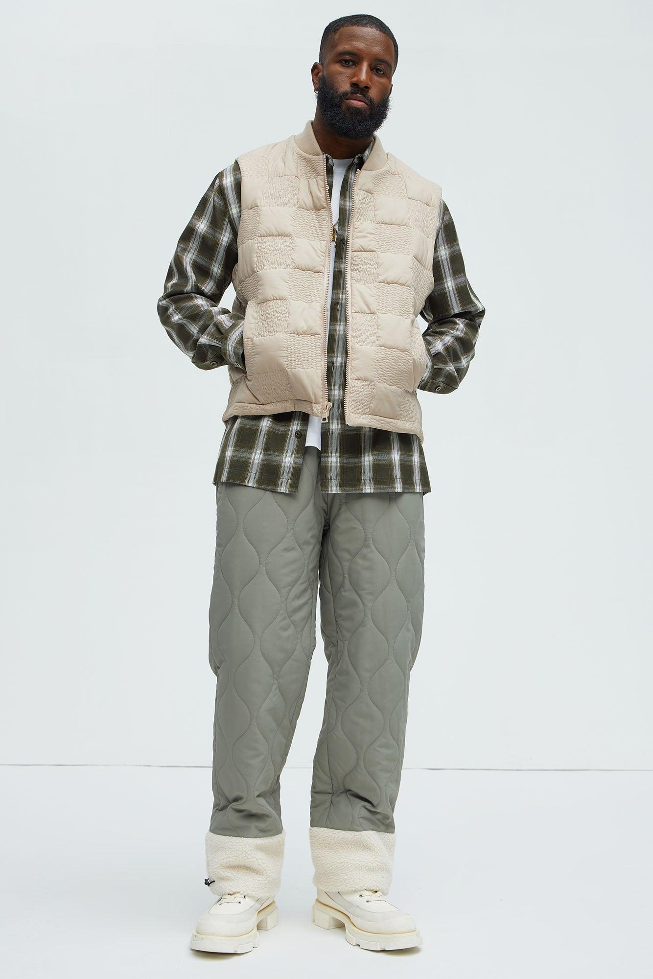 Easton Quilted Vest - Tan Product Image