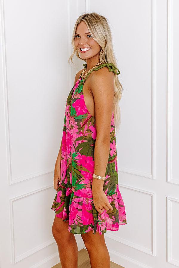 Daiquiris On The Patio Floral Mini Dress Product Image